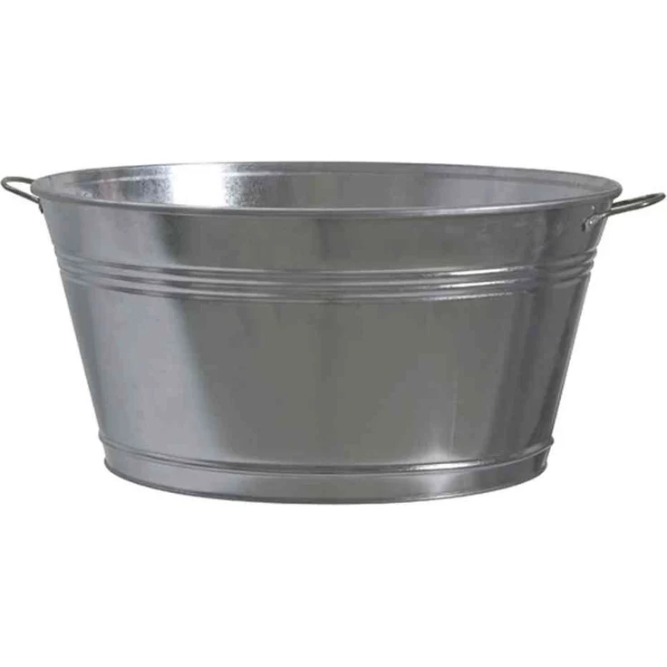 Siena Garden Gartenwanne, mit 2 Griffen, Ø51x25cm, Zinkblech, 543530 - Preisvergleich