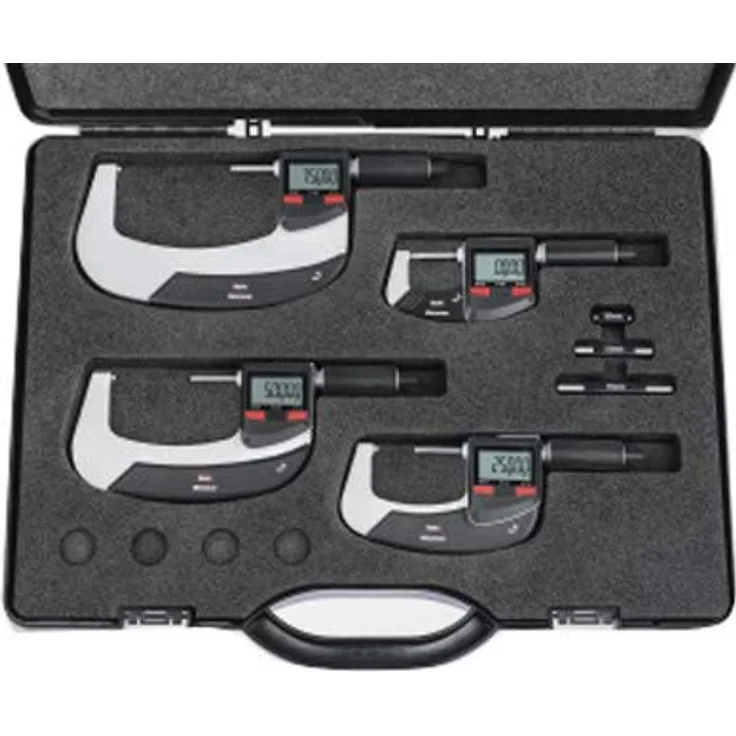 Mahr 4157115 Micromar 40 Ewri Digital-Mikrometer-Set, 0-100 mm Reichweite