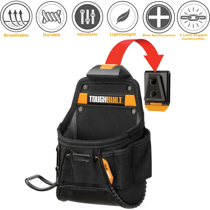 ToughBuilt TOU-CT-24 Werkzeug-Gürteltasche, mit Hammerschlaufe