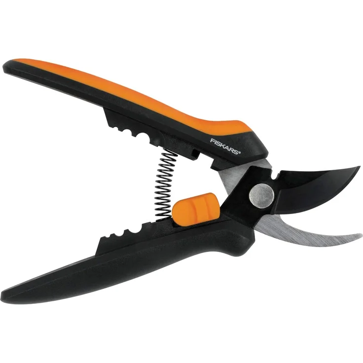 Fiskars Floristenschere SP14, Länge 24 cm, Hochwertige Stahlklingen-Kunststoff Griff, Schwarz-Orange, Solid, 1051601 mittelgroß – Bild 2