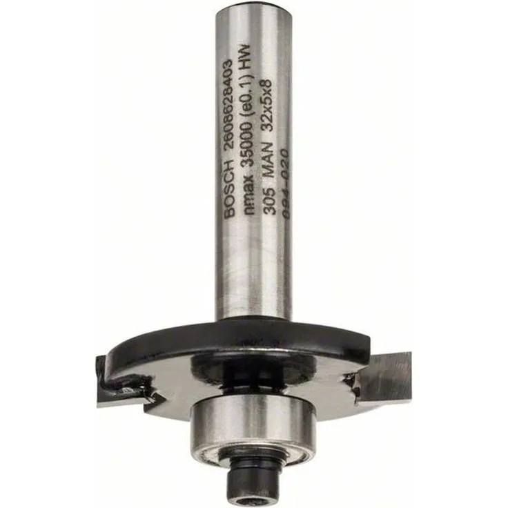 Bosch Professional Zubehör 2 608 628 403 Scheibennutfräser 8 mm, D1 32 mm, L 5 mm, G 51 mm