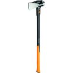 Fiskars Spaltaxt IsoCore XXL zum Spalten von Stammstücken oder zum Eintreiben von Keilen, Länge: 91 cm, Gewicht: 5,22 kg, Schwarz-Orange, 1020220