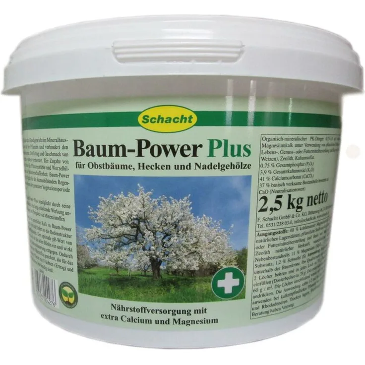 SCHACHT Schacht Baum-Power PLUS PK-Dünger Obstbäume Hecken Nadelgehölze 2,5kg