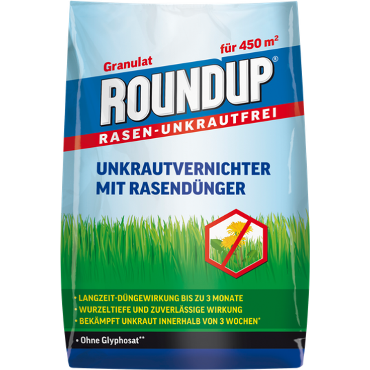 ROUNDUP&reg, Rasen-Unkrautfrei Unkrautvernichter mit Rasendünger 9 kg – Bild 1