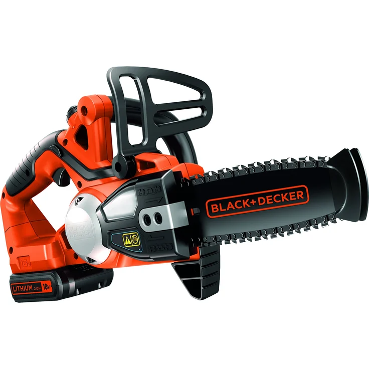 Black+Decker Li-Ion Akku-Kettensäge - 18V 2,0Ah Motorsäge, 20 cm Schwertlänge, maximaler 160 mm Astdurchmesser GKC1820L20 – Bild 1