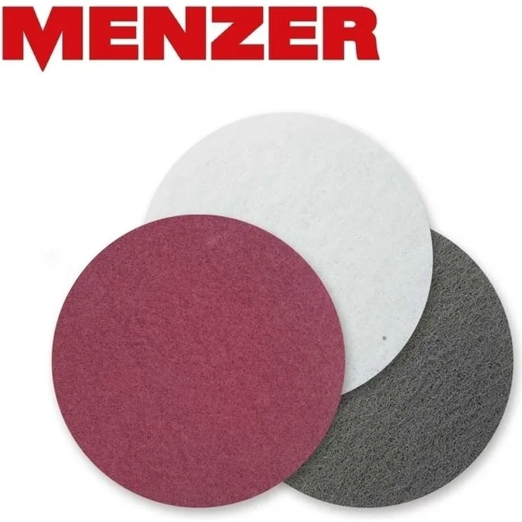 MENZER 10 Schleifvliese f. Exzenterschleifer, Ø 150 mm - sehr fein - Normalkorund