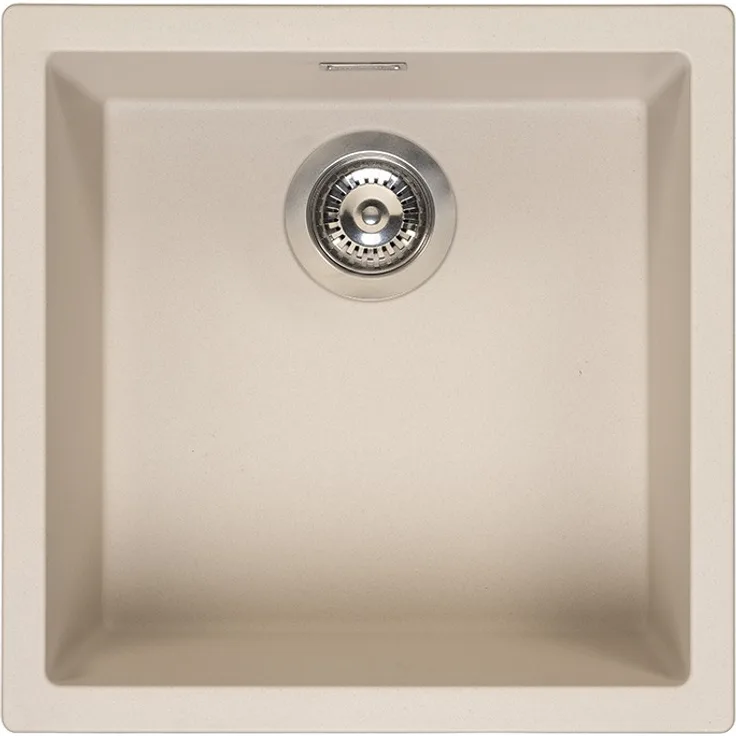 Reginox R32336 Regi Granit Spüle AMSTERDAM 40 Caffe Silvery ab 50 cm Schrankbreite / Auflagespüle / Unterbau / Einbauspüle