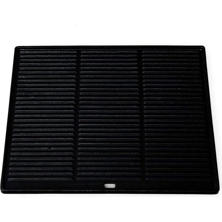Grillplatte, 48,5 x 40 cm, beidseitig nutzbare Grillplatte für Gasgrill, Kohlegrill und Elektrogrill