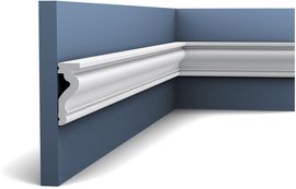 Türumrandung Decor DX174-2300 LUXXUS Sockelleiste Wandleiste Zeitloses Klassisches Design weiß 2,3m - Orac