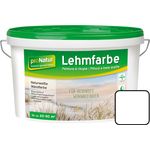 Pronatur - Pronatur Lehmfarbe Naturweiß 10 l, weiss - weiß