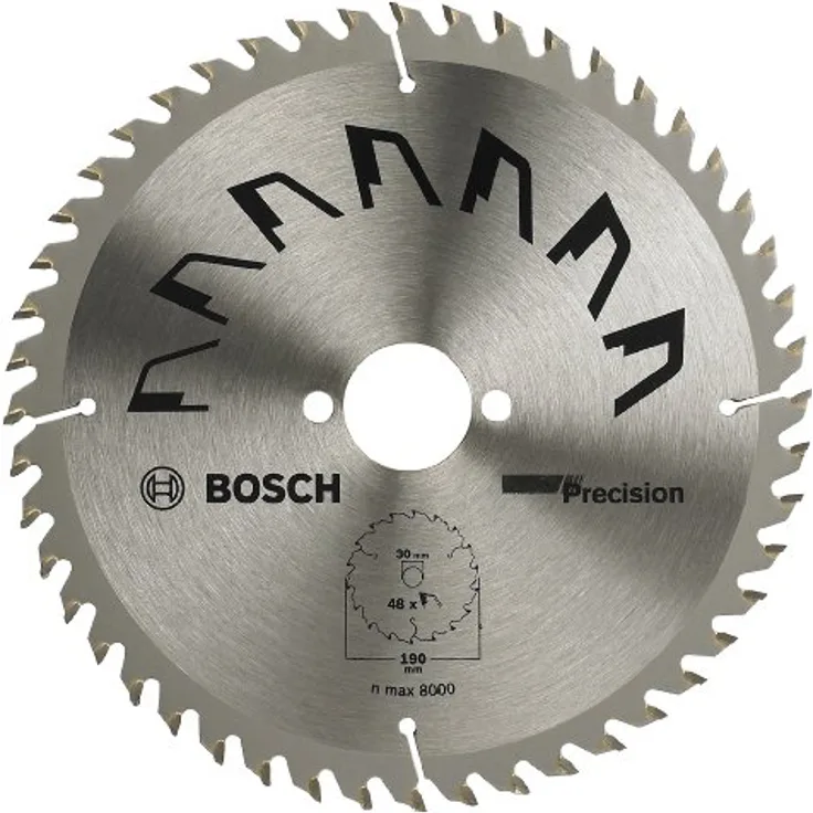 Bosch 2609256870 DIY Kreissägeblatt Precision 190 x 2 x 30-,Z48