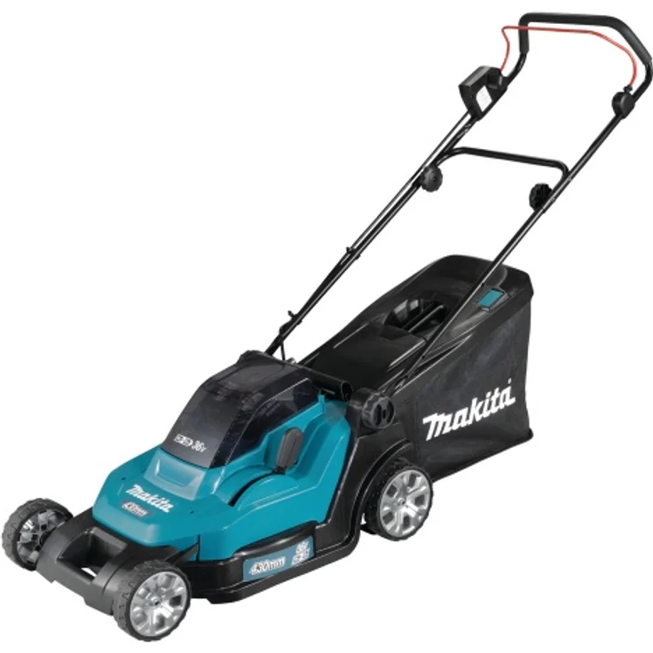 Makita DLM432PT2 Akku-Rasenmäher 2x 18 V / 5,0 Ah, mit 2 Akkus + Doppelladegerät, Schnittbreite 43cm – Bild 2