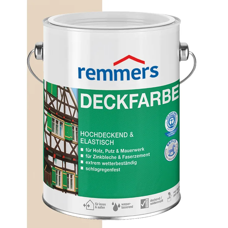 Remmers - Remmers Deckfarbe Hellelfenbein 2,5 L Eimer - weiß