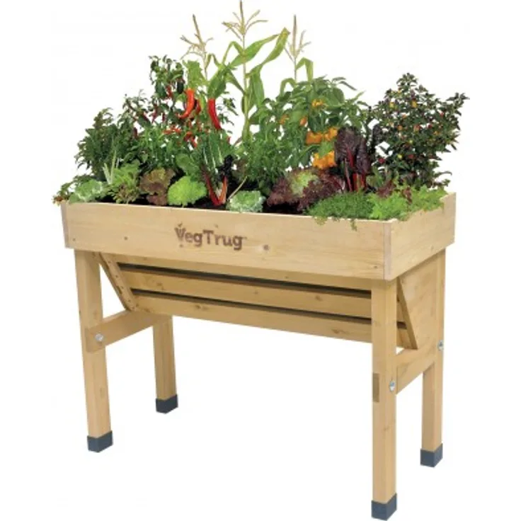 VegTrug Balkon-Hochbeet VegTrug Wall Hugger Small L100cm Farbe natur Länge 100 cm