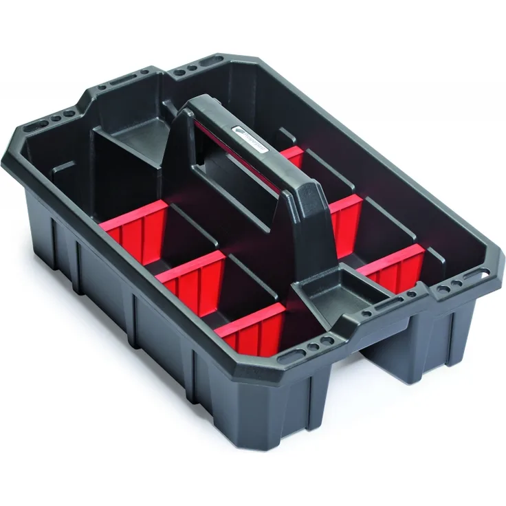 Werkzeugschale 495 x 345 unterteilbar , mit Griff , schwarz