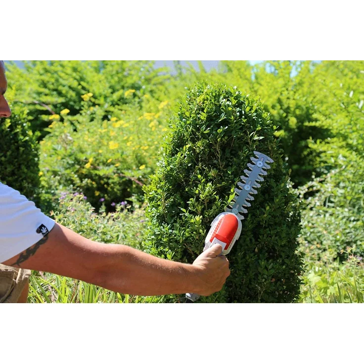 IKRA Akku Grasschere Strauchschere 2in1 IGBS 1054 LI 7,2V Laufzeit max 175 Min inkl Akku Ladegerät und Tasche – Bild 3