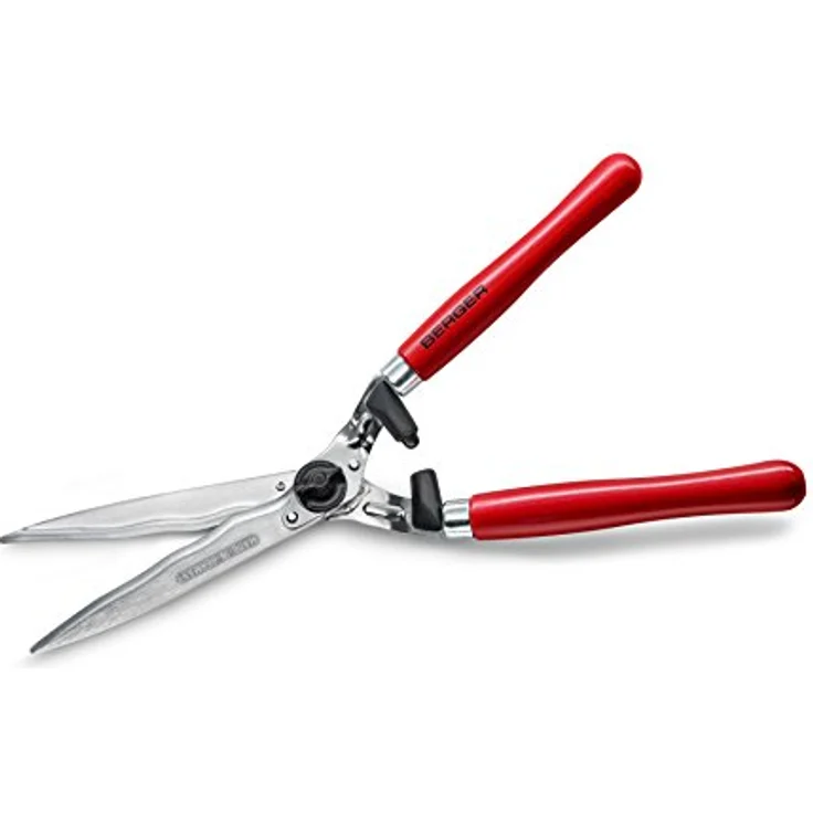 Berger Heckenschere Komfort 4590 mit Wellenschliff und Anschlagdämpfer, Länge 54 cm mittelgroß – Bild 1