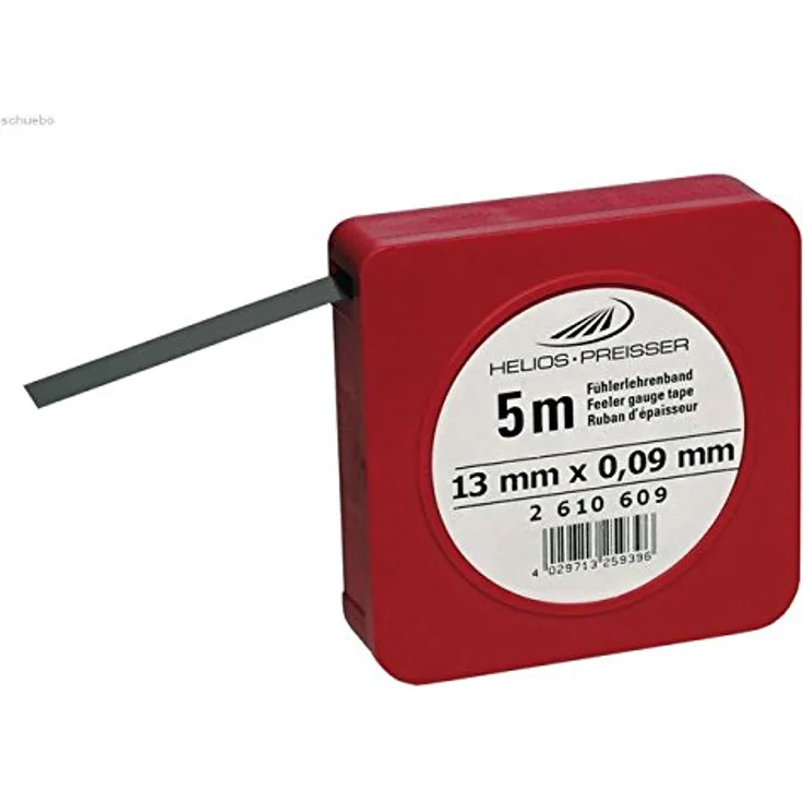 HELIOS-PREISSER 0611300 Fühlerlehrenband, 5 m x 13 mm