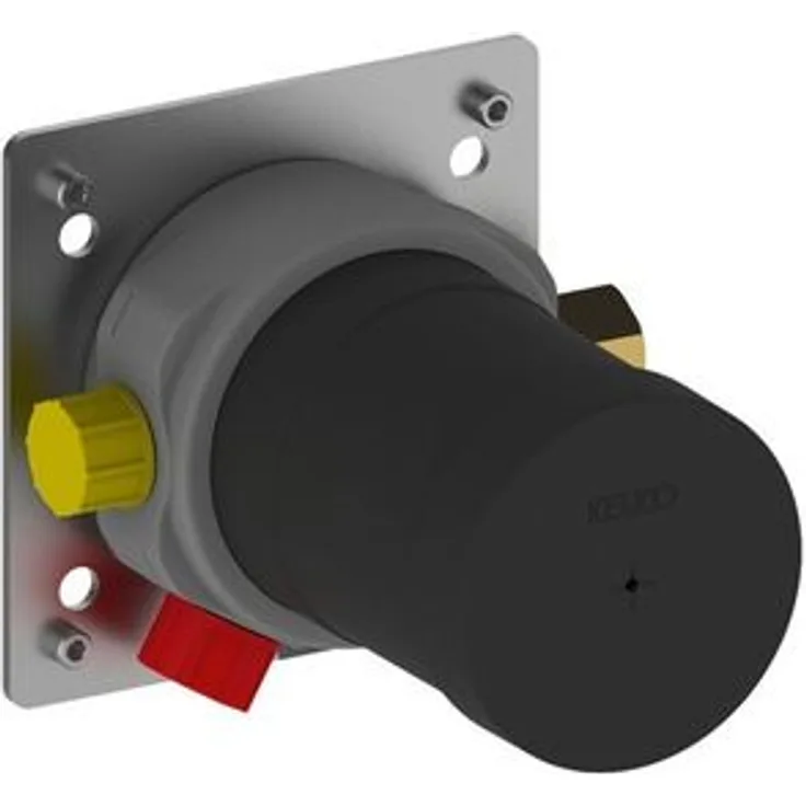 Keuco 59553000070 Funktionseinheit IXMO 59551, für Thermostatarmatur UP, chromgrauschwarzgelbrot