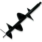 Nemaxx B250 Bohrkopf - Ersatzbohrer für Erdlochbohrer Pfahlbohrer Erdbohrer - Durchmesser: 250mm