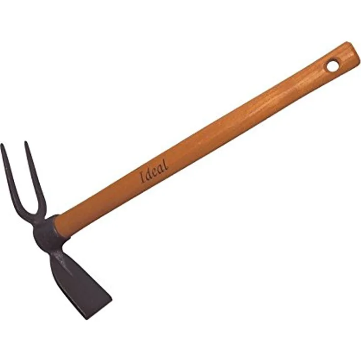 Ideal Kleinhacke ''Exclusiv'' Mit Breitblatt/2 Zinken, Braun/Grau, 39.9 x 22.2 x 6 cm