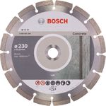 Bosch Professional Diamanttrennscheibe Standard für Concrete, 230 x 22,23 x 2,3 x 10 mm, 1-er Pack, 2608602200