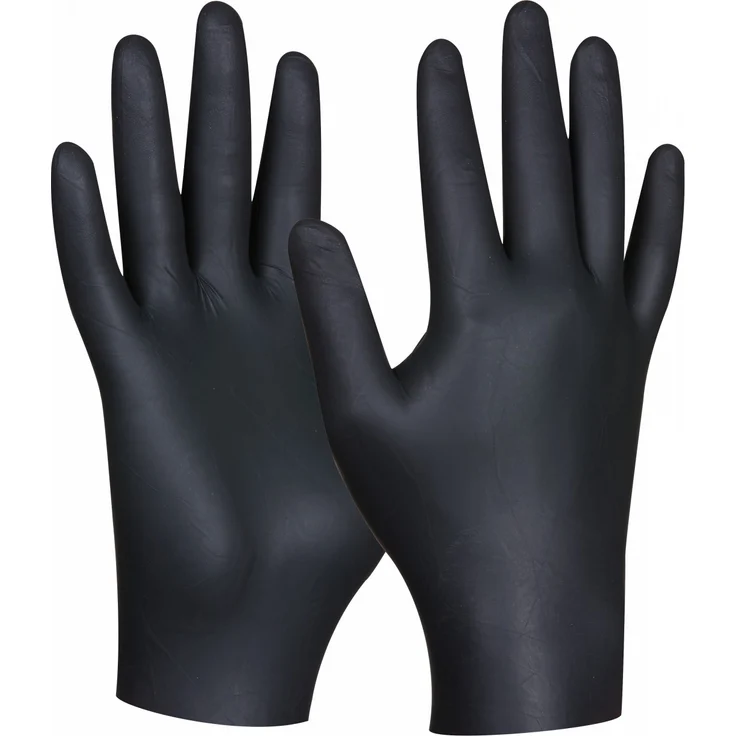 Gebol Einweghandschuhe Black Nitril, 80 Stück