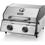 TAINO COMPACT 2.0 S Tischgrill 2 Brenner Gasgrill Edelstahl Kompakt Camping BBQ