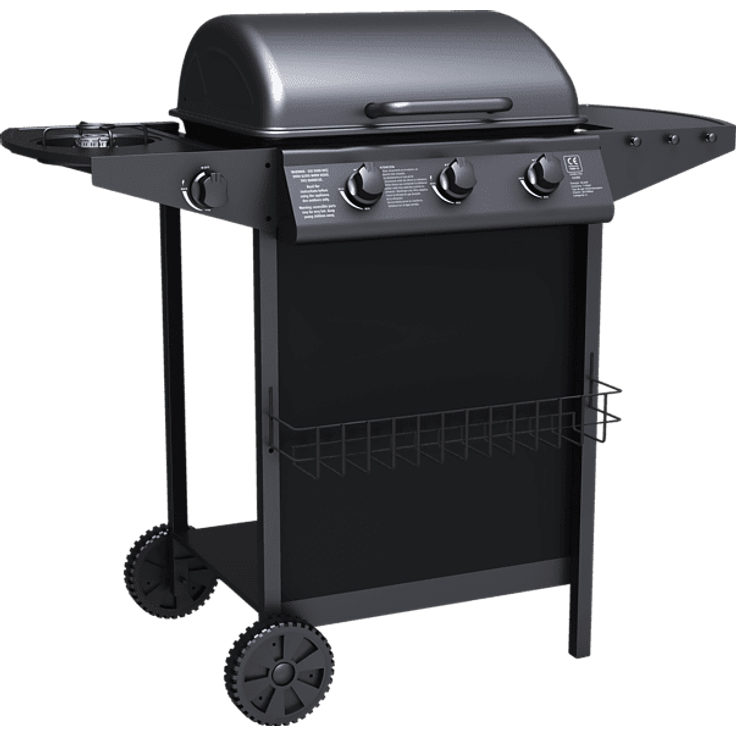 TEPRO 3196 Hampton Gasgrill, Schwarz (11000 Watt)