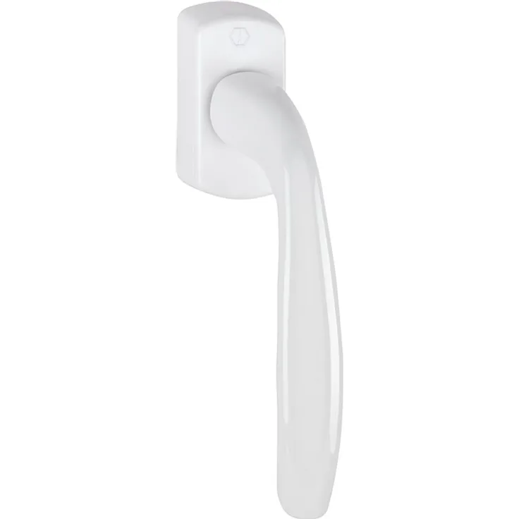 Fenstergriff NY 0810/US10 Alu.F9016/ 32-42mm Secustik®/VarioFit® Stand.HOPPE