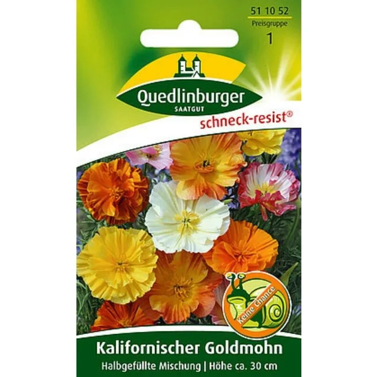 QUEDLINBURGER Kalifornischer Goldmohn, Halbgefüllte Mischung