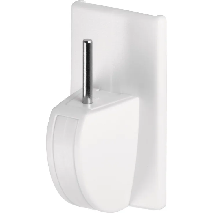 tesa Powerstrips Vario-Gardinenhaken - Selbstklebende Gardinenhaken von tesa - wieder ablösbar und mehrfach verwendbar - Bis 1 kg Belastung - 1 x 4 Stück