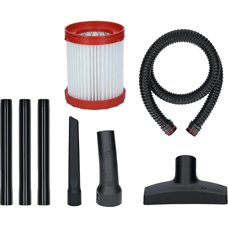 Bosch Professional 18V System Akku Staubsauger GAS 18V-10 L (ohne Akkus und Ladegerät, mit Flachfaltenfilter, Bodendüse, Fugendüse, 1,6 m Schlauch, Volumenstrom bis zu 24 l-sec (Turbine)) – Bild 5