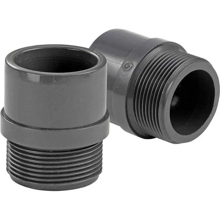 mega 2x Gewindemuffe Klebestutzen 40/50 mm x 1 1/2 AG