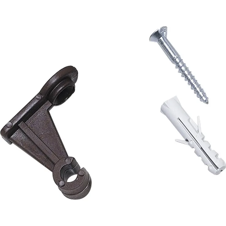 Siena Garden Wandbefestigung für Spalier, 4 Stück, schwarz, 763776