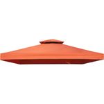 TESTRUT original Ersatzdach für Pavillon Livorno, Ersatz-Dachbezug Farbe terra
