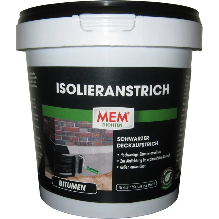 MEM Isolieranstrich schwarz, 1 l