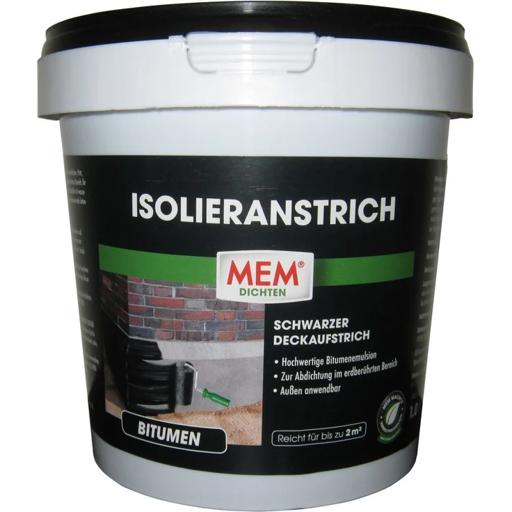 MEM Isolieranstrich schwarz, 1 l – Bild 1