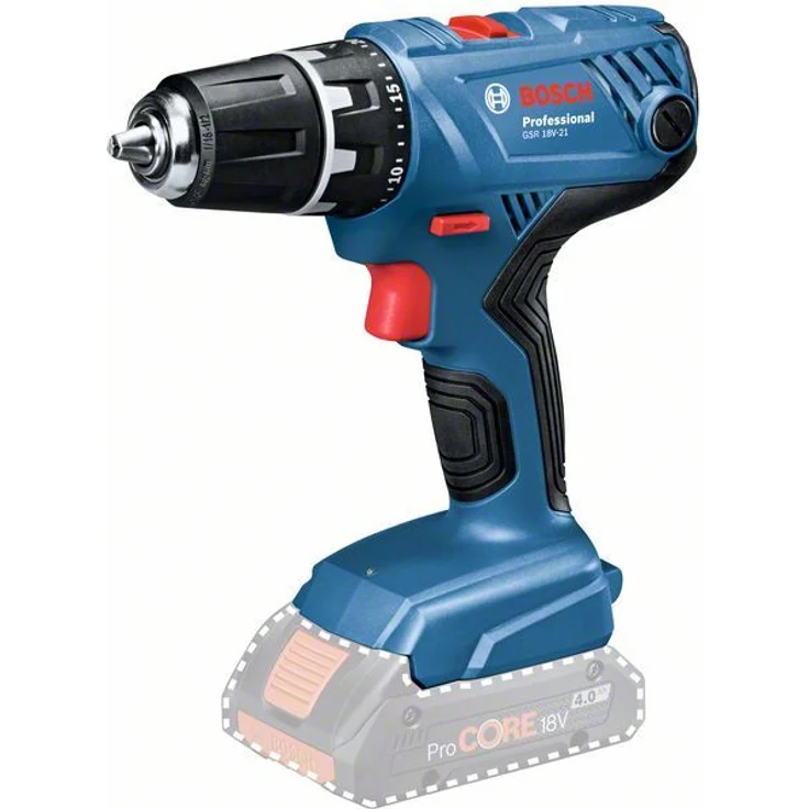 Bosch Professional Akku-Bohrschrauber GSR 18V-21, ohne Akku und Ladegerät - 06019H1071 – Bild 1