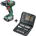 Bosch PSR 14,4 LI-2 (1 x 1,5 Ah) Akku, 51 tlg. Zubehör-Set