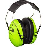 3M Peltor Kid Kapselgehörschützer neongrün - Kinder Gehörschutz mit verstellbarem Kopfbügel für Lärm bis 98dB - SNR 27 Hörschutz mit hohem Tragekomfort und geringem Gewicht