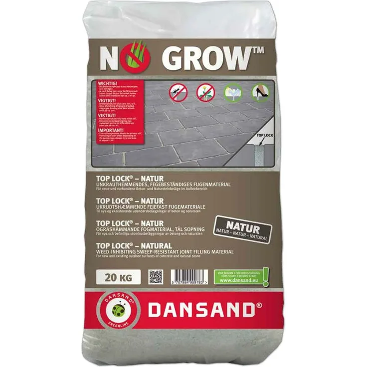Top Lock unkrauthemmend fugensand natur 3-10mm Fugenbreite, 20 kg Dansand