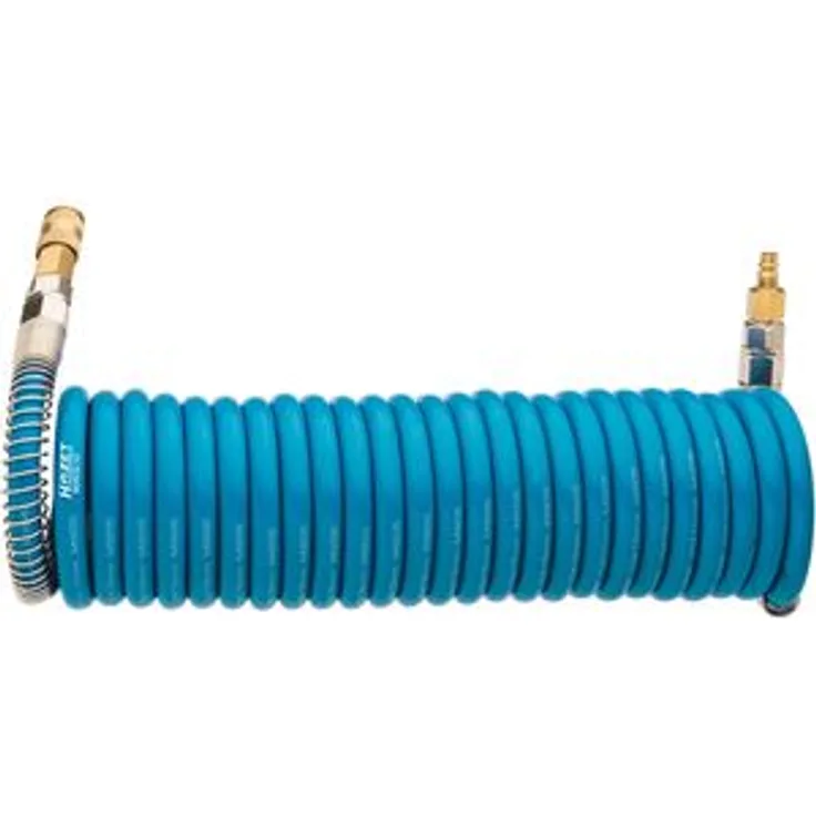 Hazet Druckluft-Spiralschlauch (Länge: 7,62 m, Innendurchmesser: 10 mm, Arbeitsdruck: 10 bar, Polyurethan) 9040S-10