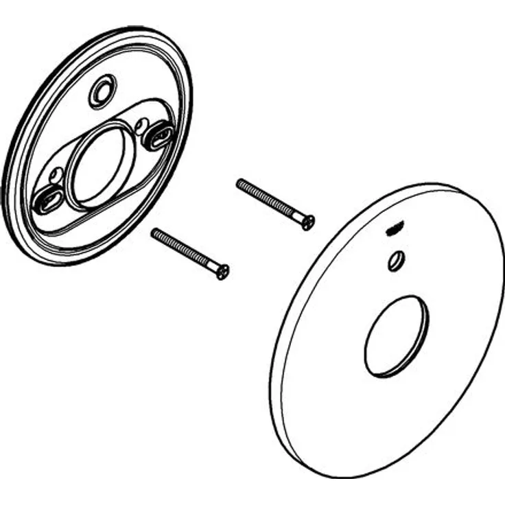 GROHE Rosette 46586 moon white