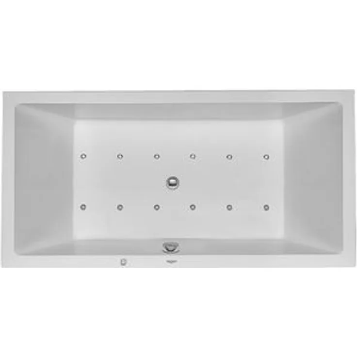 Duravit DU Whirlwanne Starck 1800x900mm Einbauvers.,2 RS,m.ÜL,Combi P,weiß (760052000CP1000)