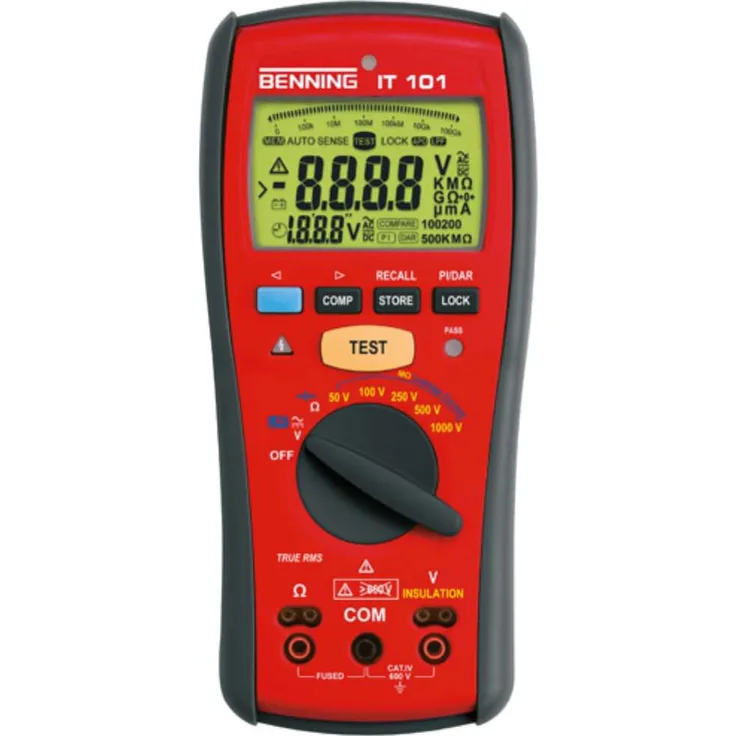 Benning IT 101 Messgerät für Isolation und Widerstand, 044033