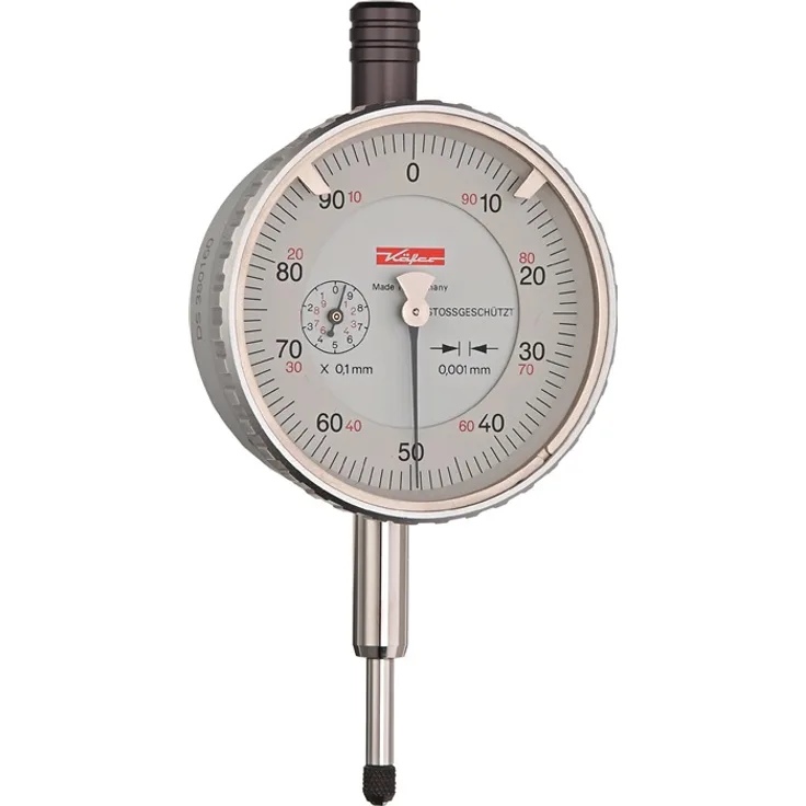 Messuhr FM1101 1mm Abl.0,001mm m.Stoßschutz m.Kal.KÄFER