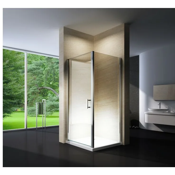 Duschkabine Eckdusche 8 mm Nano Echtglas EX416 - 100 x 100 x 195 cm