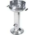 Tepro Säulengrill Holzkohlegrill Hartford, Silber, Grillfläche 39 cm