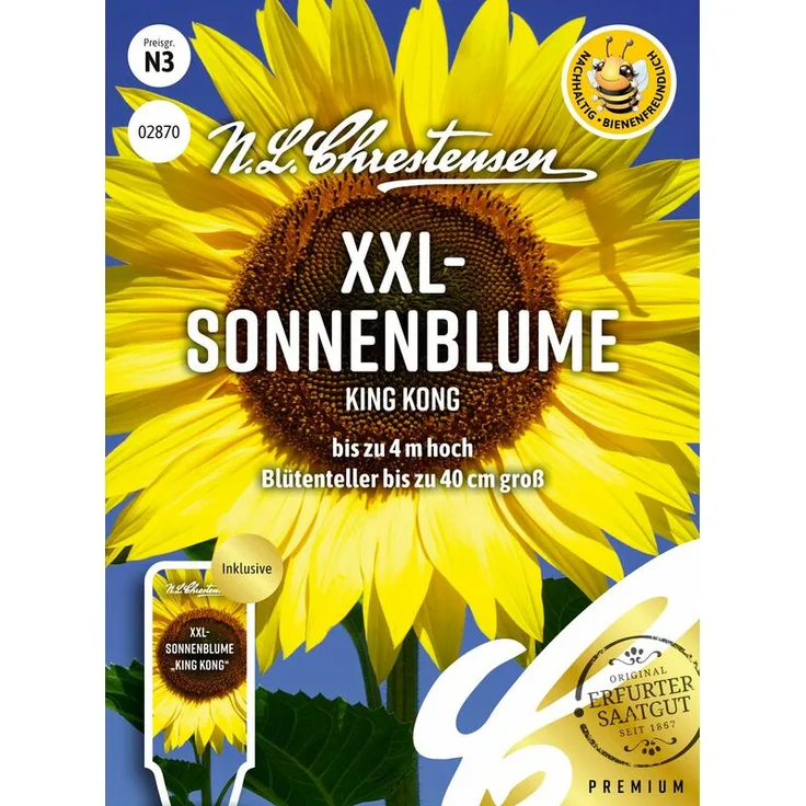 N.L. CHRESTENSEN XXL - Sonnenblume King Kong Sonnenblumensamen 